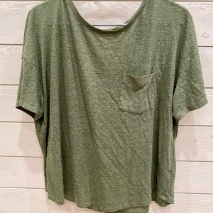 Olive green basic t-shirt